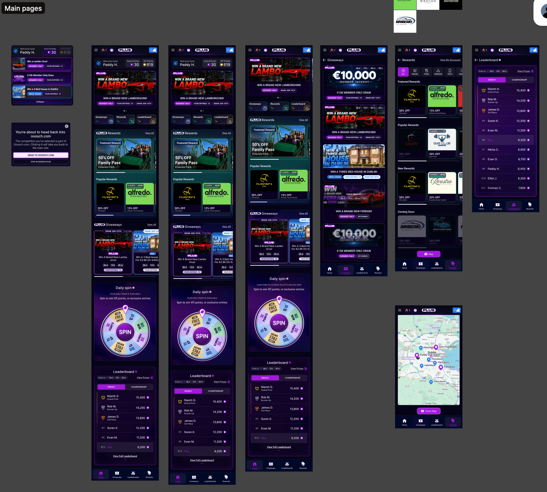 Ooosch+ product overview.
